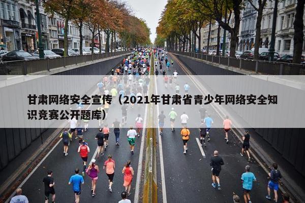 甘肃网络安全宣传（2021年甘肃省青少年网络安全知识竞赛公开题库）