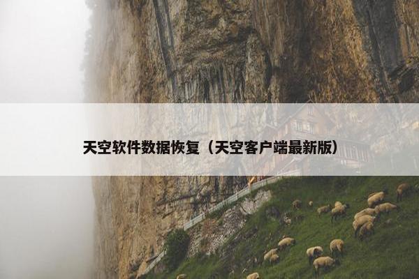 天空软件数据恢复（天空客户端最新版）