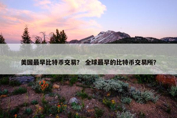美国最早比特币交易？ 全球最早的比特币交易所？