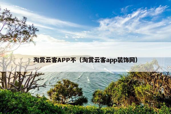 淘赏云客APP不（淘赏云客app装饰网）