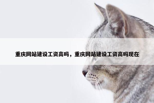 重庆网站建设工资高吗，重庆网站建设工资高吗现在