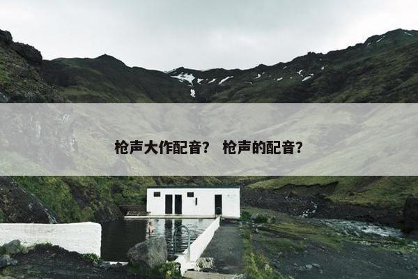 枪声大作配音？ 枪声的配音？