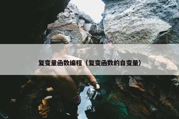 复变量函数编程（复变函数的自变量）