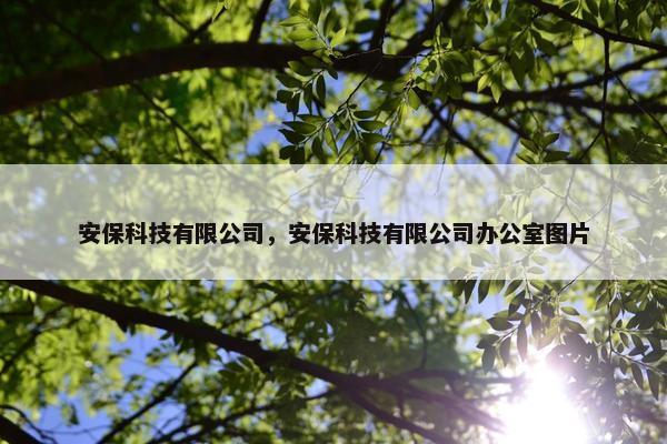 安保科技有限公司，安保科技有限公司办公室图片