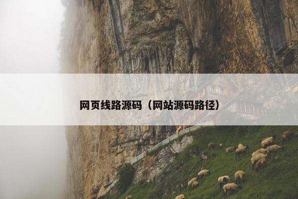网页线路源码（网站源码路径）