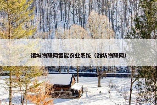 诸城物联网智能农业系统（潍坊物联网）