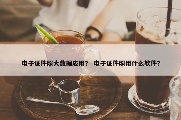 电子证件照大数据应用？ 电子证件照用什么软件？