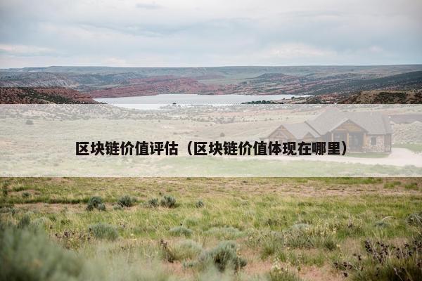 区块链价值评估（区块链价值体现在哪里）