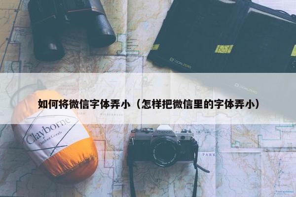 如何将微信字体弄小（怎样把微信里的字体弄小）