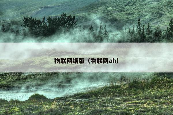 物联网络版（物联网ah）