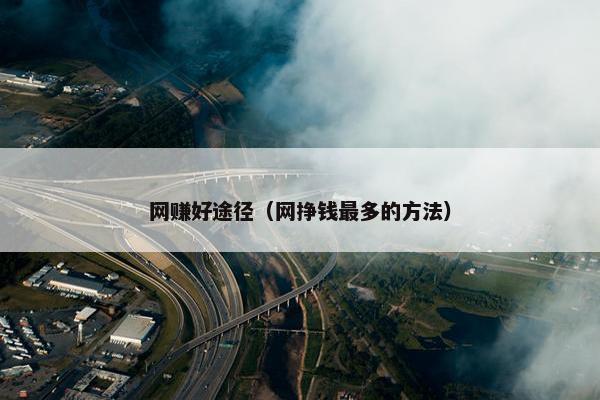 网赚好途径（网挣钱最多的方法）