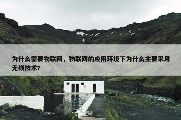 为什么需要物联网，物联网的应用环境下为什么主要采用无线技术?