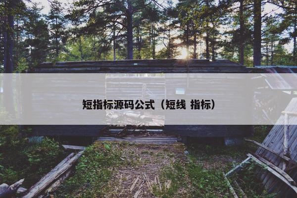 短指标源码公式（短线 指标）