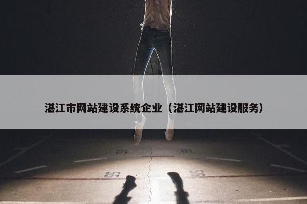 湛江市网站建设系统企业（湛江网站建设服务）