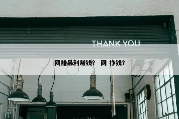 网赚暴利赚钱？ 网 挣钱？