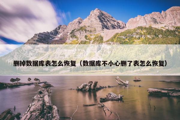 删掉数据库表怎么恢复（数据库不小心删了表怎么恢复）