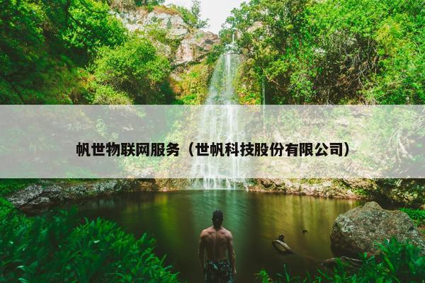 帆世物联网服务（世帆科技股份有限公司）