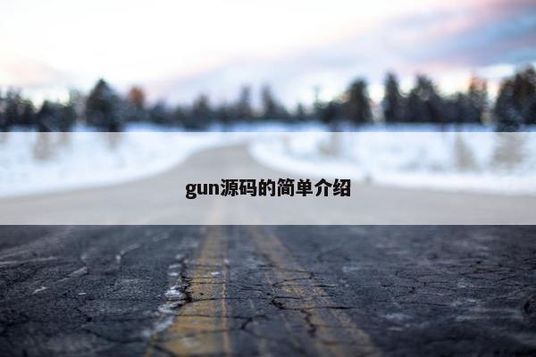 gun源码的简单介绍