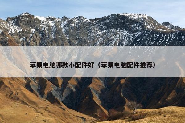 苹果电脑哪款小配件好（苹果电脑配件推荐）