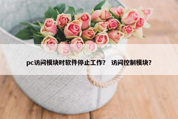 pc访问模块时软件停止工作？ 访问控制模块？