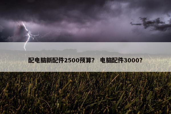 配电脑新配件2500预算？ 电脑配件3000？