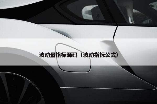 波动量指标源码（波动指标公式）