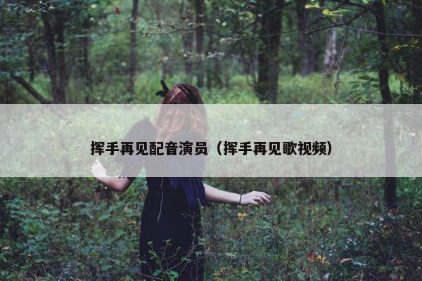 挥手再见配音演员（挥手再见歌视频）