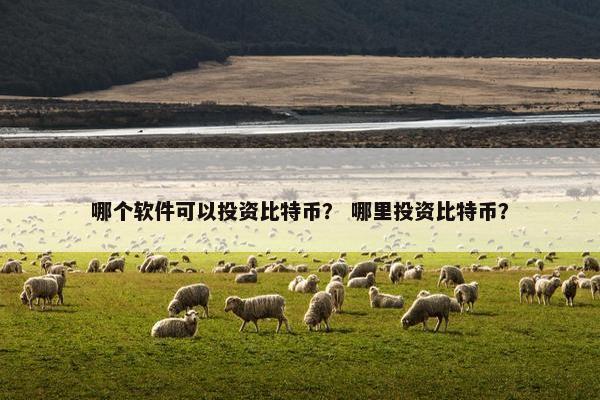 哪个软件可以投资比特币？ 哪里投资比特币？