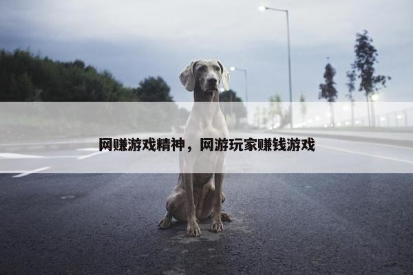 网赚游戏精神，网游玩家赚钱游戏
