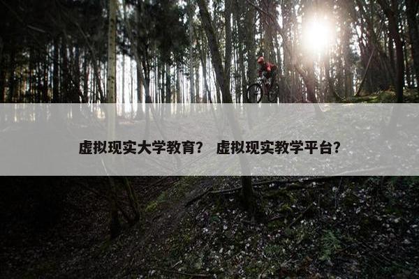 虚拟现实大学教育？ 虚拟现实教学平台？