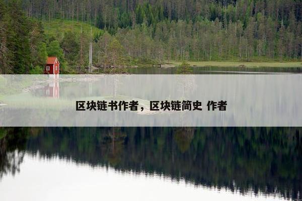 区块链书作者，区块链简史 作者
