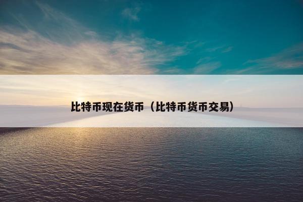 比特币现在货币（比特币货币交易）