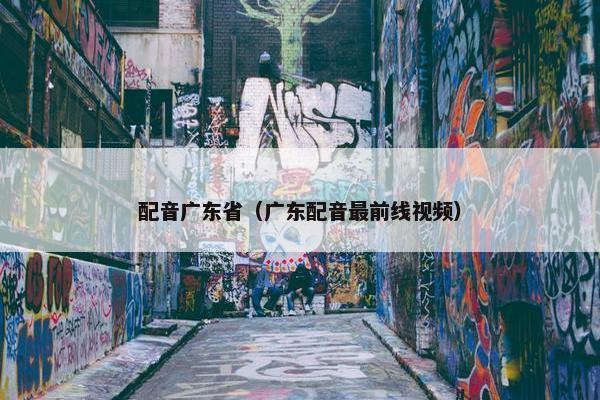 配音广东省（广东配音最前线视频）
