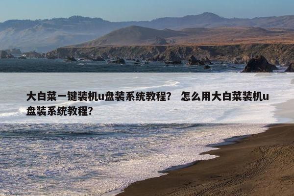 大白菜一键装机u盘装系统教程？ 怎么用大白菜装机u盘装系统教程？