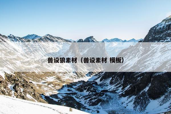 兽设狼素材（兽设素材 模板）