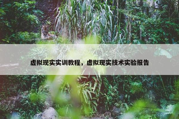 虚拟现实实训教程，虚拟现实技术实验报告