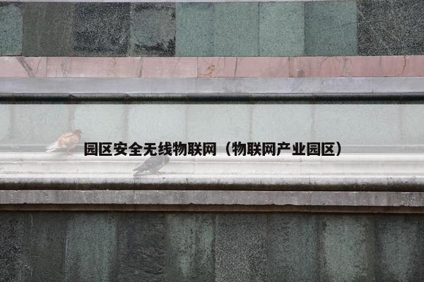 园区安全无线物联网（物联网产业园区）