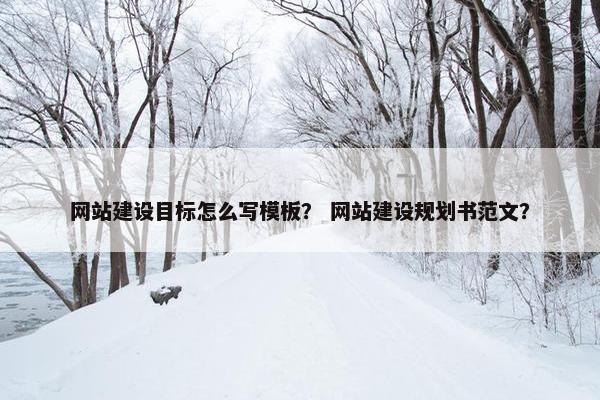 网站建设目标怎么写模板？ 网站建设规划书范文？