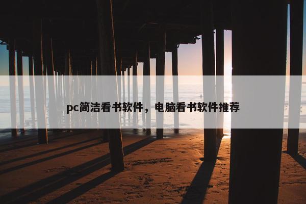 pc简洁看书软件，电脑看书软件推荐