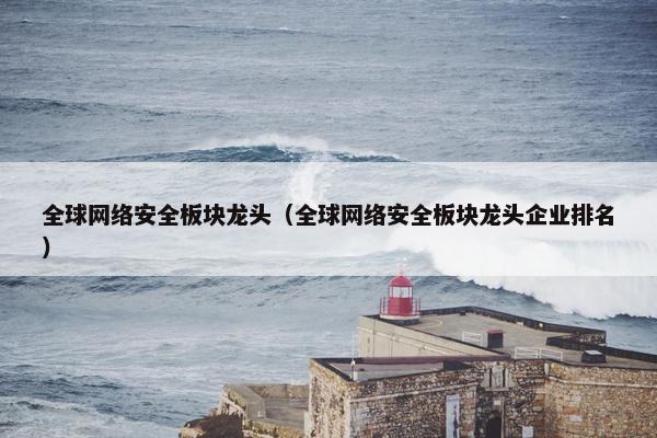 全球网络安全板块龙头（全球网络安全板块龙头企业排名）