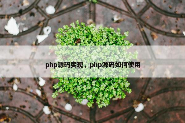 php源码实现，php源码如何使用
