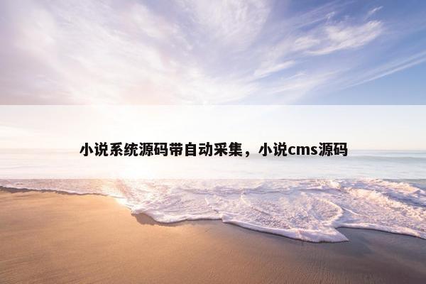 小说系统源码带自动采集，小说cms源码
