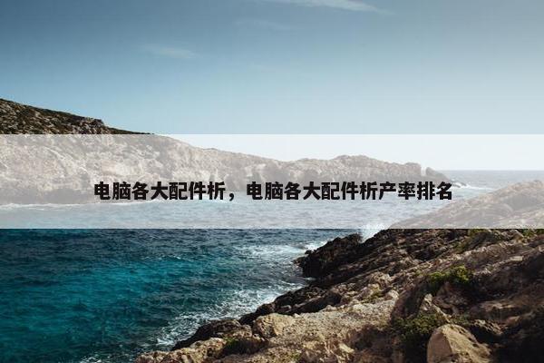 电脑各大配件析，电脑各大配件析产率排名