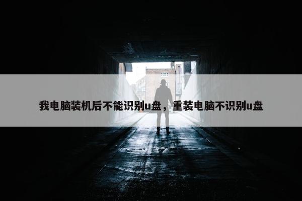 我电脑装机后不能识别u盘，重装电脑不识别u盘