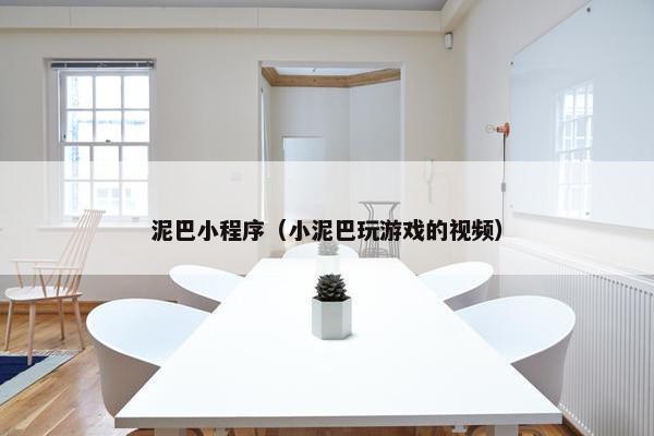 泥巴小程序（小泥巴玩游戏的视频）