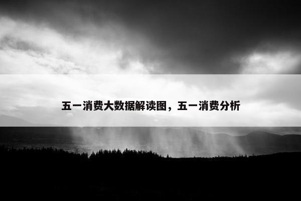 五一消费大数据解读图，五一消费分析