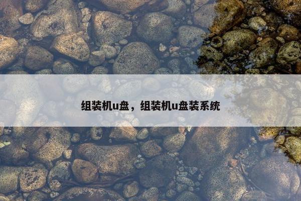组装机u盘，组装机u盘装系统
