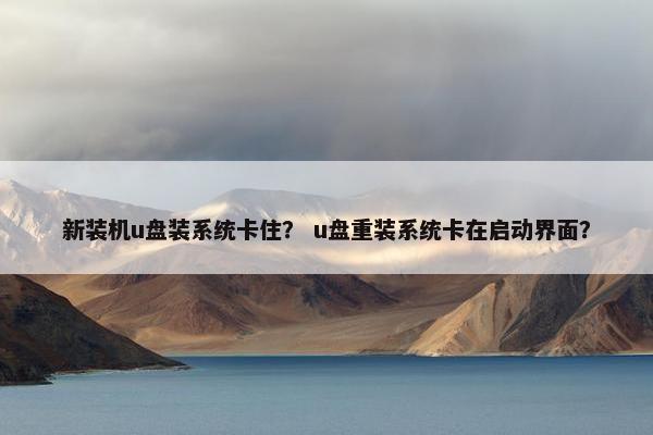 新装机u盘装系统卡住？ u盘重装系统卡在启动界面？