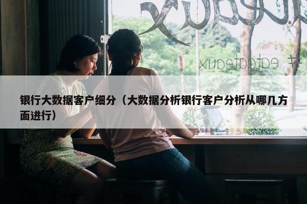 银行大数据客户细分（大数据分析银行客户分析从哪几方面进行）