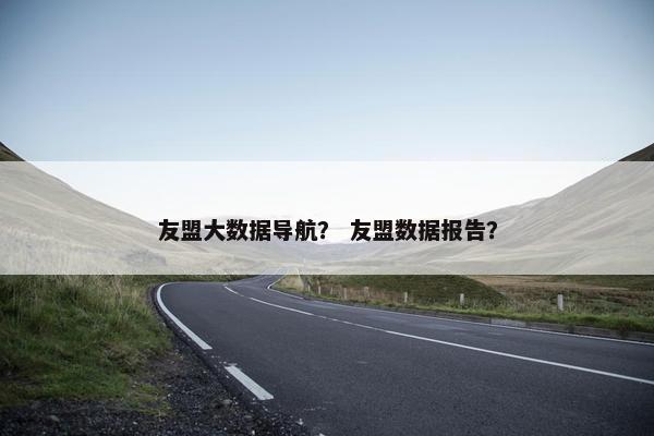 友盟大数据导航？ 友盟数据报告？